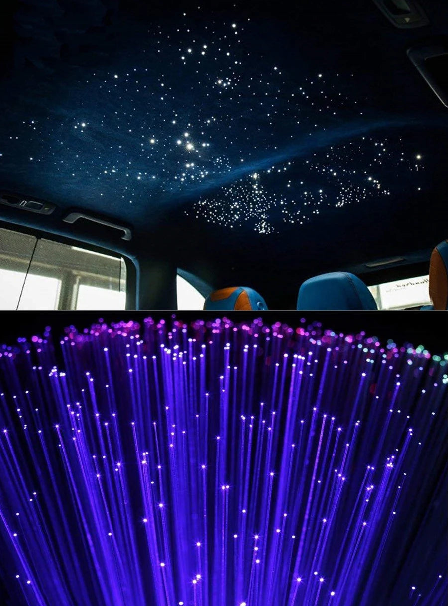 Fiber Optics Car Roof Star Lights DC12V 6W RGB LED RF Remote Control & APP Bluetooth Contr