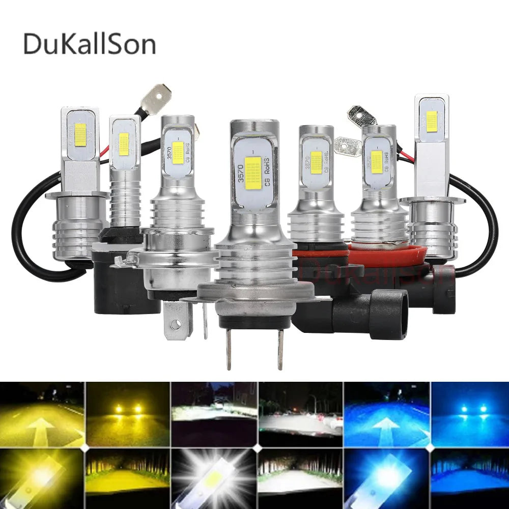 2Pcs 20000LM H7 H4 H8 H11 LED Headlight 9005 HB3 9006 HB4 CSP LED Headlamp Bulb 120W Turbo Auto Lamp 6000K 12V