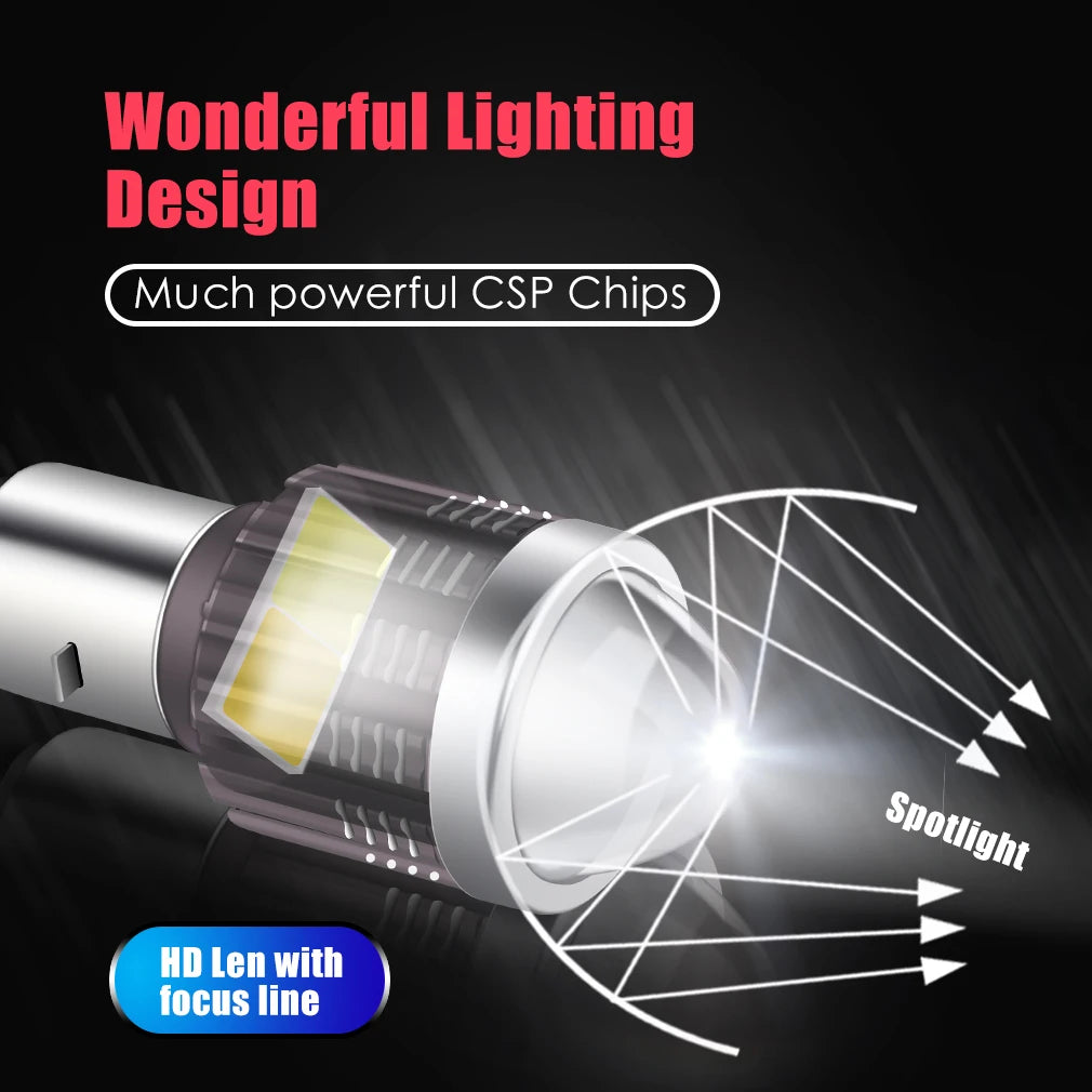CSP 10000Lm H4 LED Moto H6 BA20D P15D LED Moto Motorcycle Headlight Bulbs Lens Yellow Hi L
