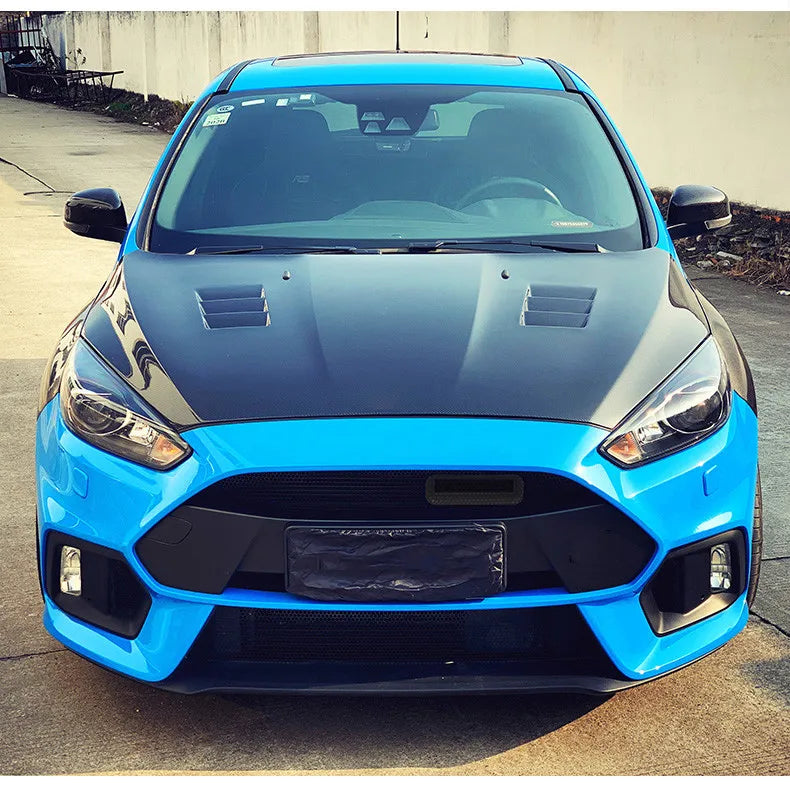 Matte Black 5D Air Intake ABS Part For 2015-2018 Focus ST Ram MK3 4D Sedan