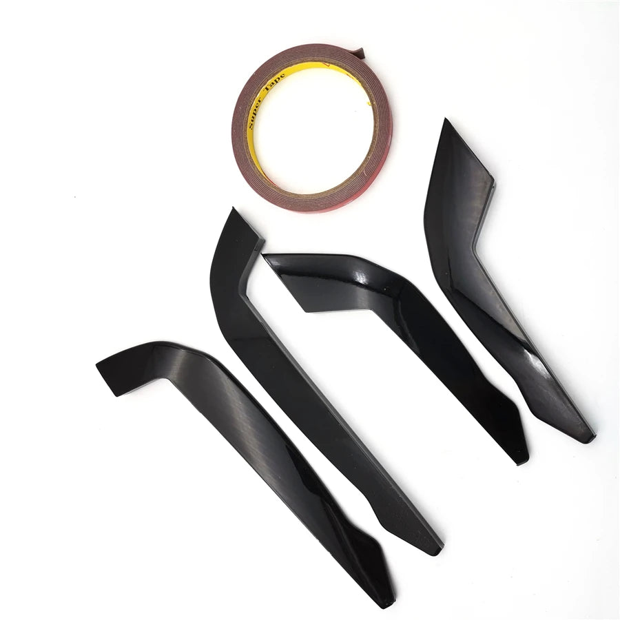 Car Bumper Lip Fin Splitter Spoiler Canard For Ford focus St/st-line MK4 18-21