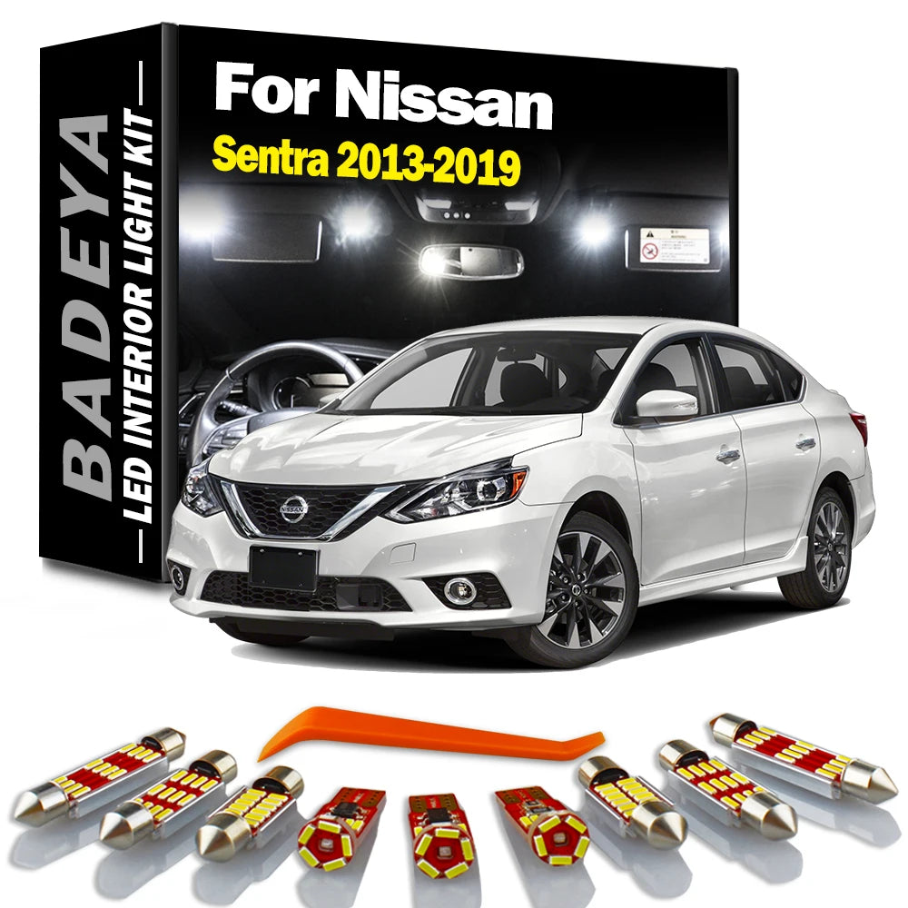 6-Piece LED Interior Light Kit for Nissan - Canbus Error-Free Interior Bulbs