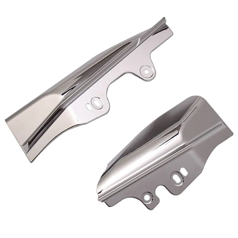 Motorcycle Chrome Mid-Frame Air Deflector For Harley Touring Street Electra Glide Road King FLHR - Automotive LED Light