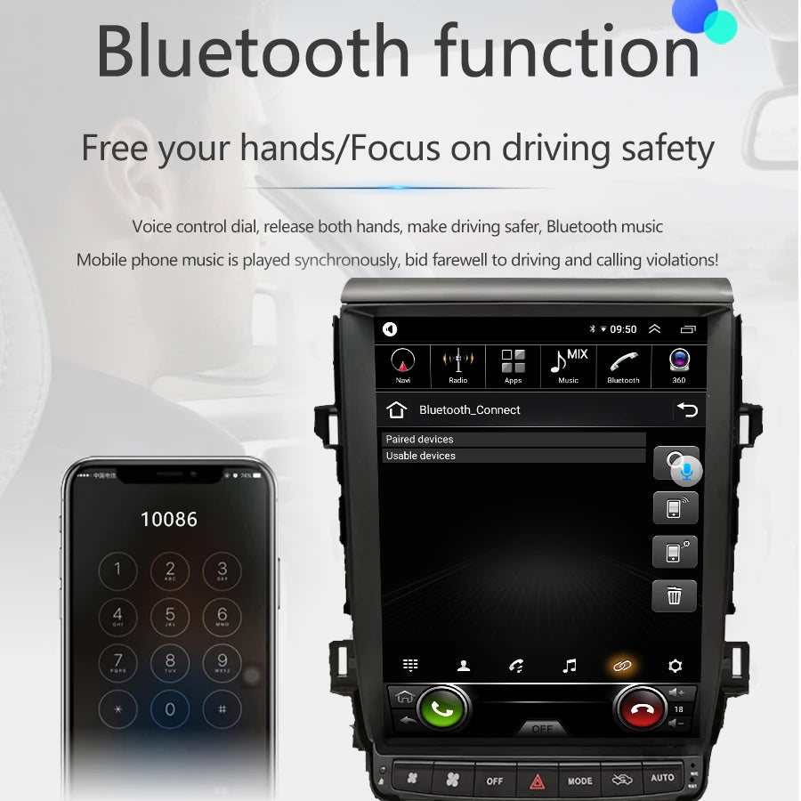 12.1" Android Screen For TOYOTA Alphard 20 Series Vellfire A20 2008-2014 Car Radio Multime