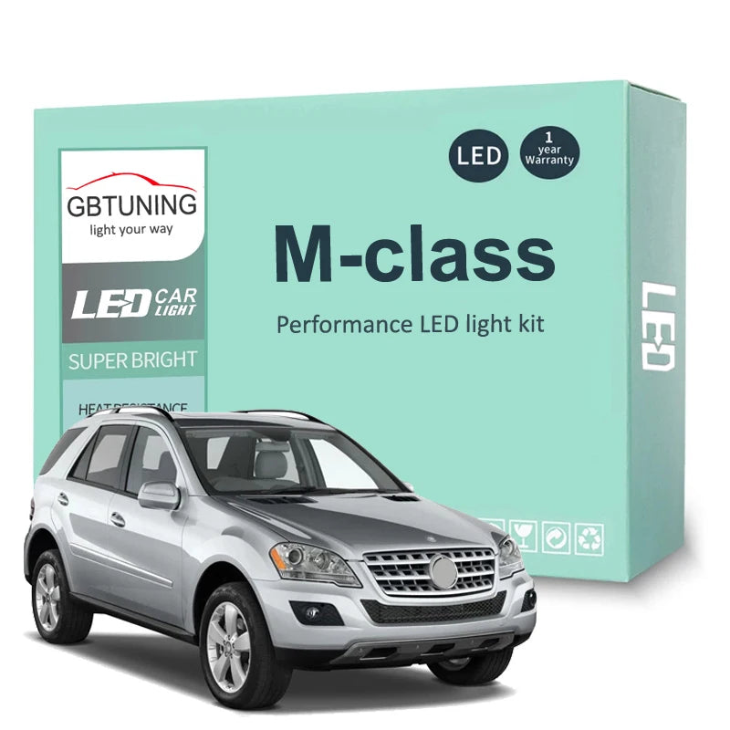 LED Interior Light Kit for Mercedes Benz M-Class W163 W164 W166 1998-2013 - Canbus Dome Map Door Trunk Bulbs | AUTOKI...