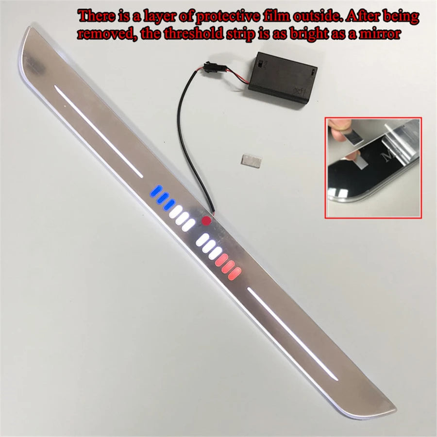 550*45mm Car LED Flowing Welcome Light - Front Sill Pedal Pathway Scuff Lamp