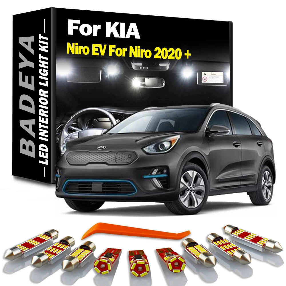 13-Piece LED Interior Light Kit for KIA - Canbus Error-Free Interior Bulbs
