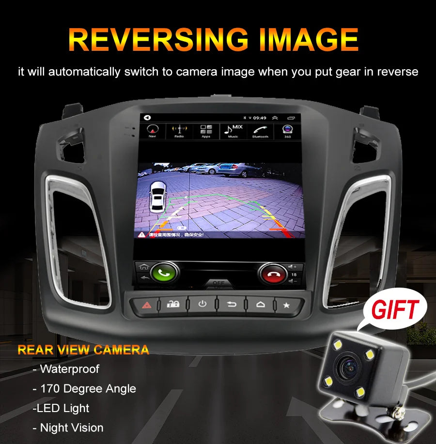 2 Din Android Stereo For Ford Focus 3 MK3 Head Unit 2012 2013-2019 Car Multimedia Video Pl