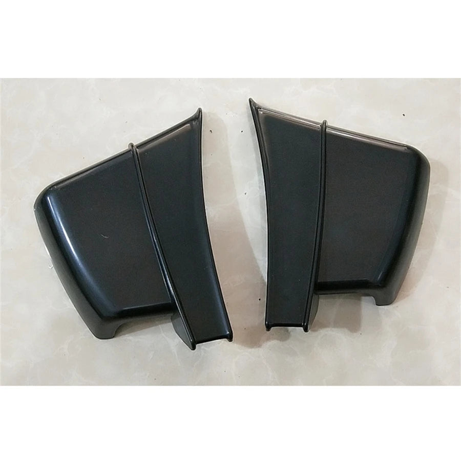 Glossy Black ABS Motorcycle Winglets Air Deflector Trim Cover Universal