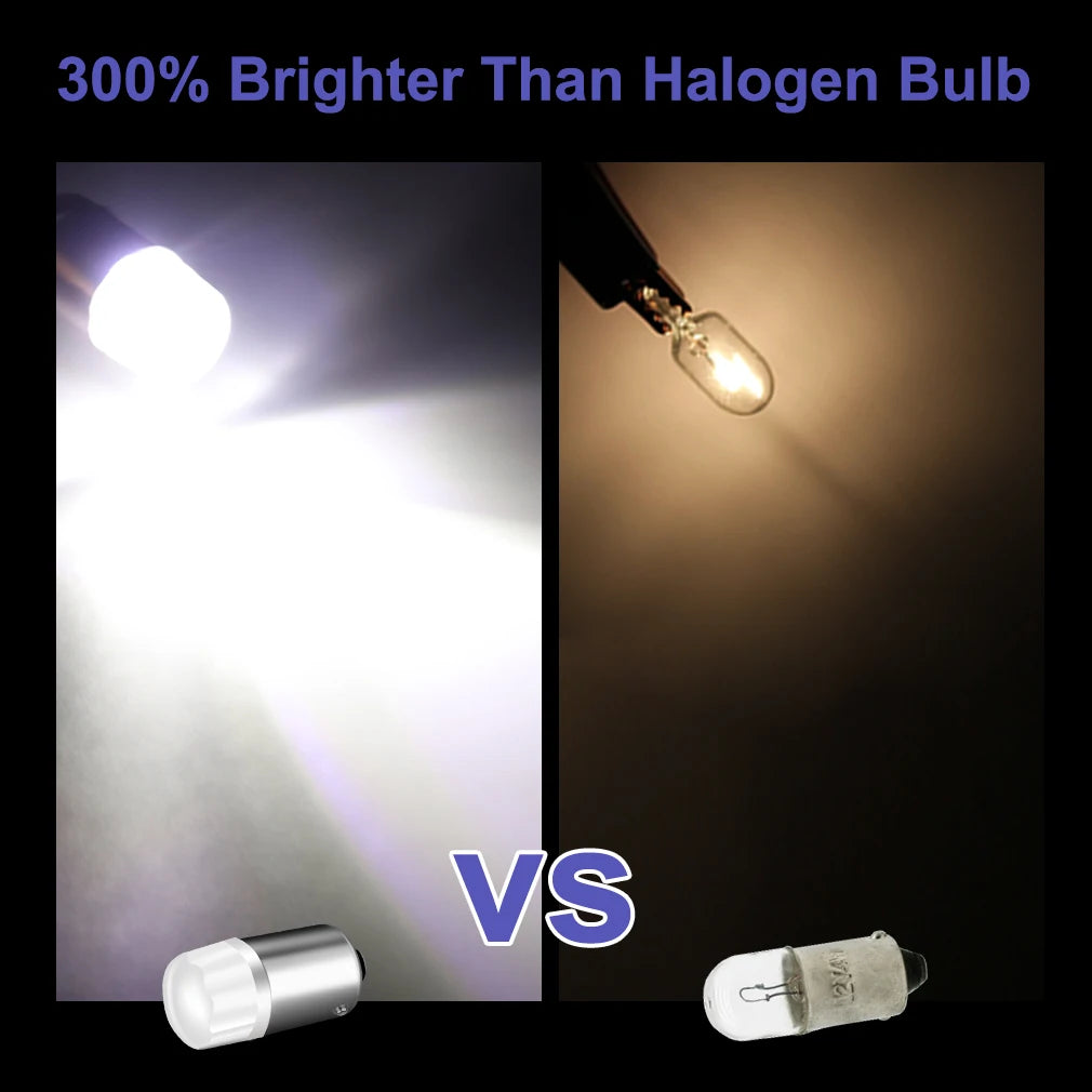 2-Piece LED Interior Light Kit for BA9S T4W T3W - Canbus Error-Free Interior Bulbs