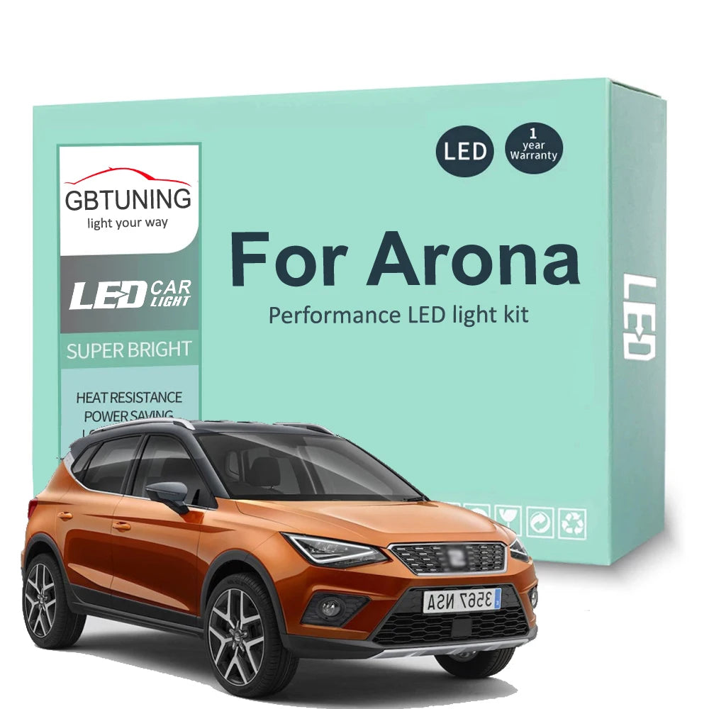 13-Piece LED Interior Light Kit for Seat Arona - Canbus Error-Free Bulbs | AUTOKITSHOP