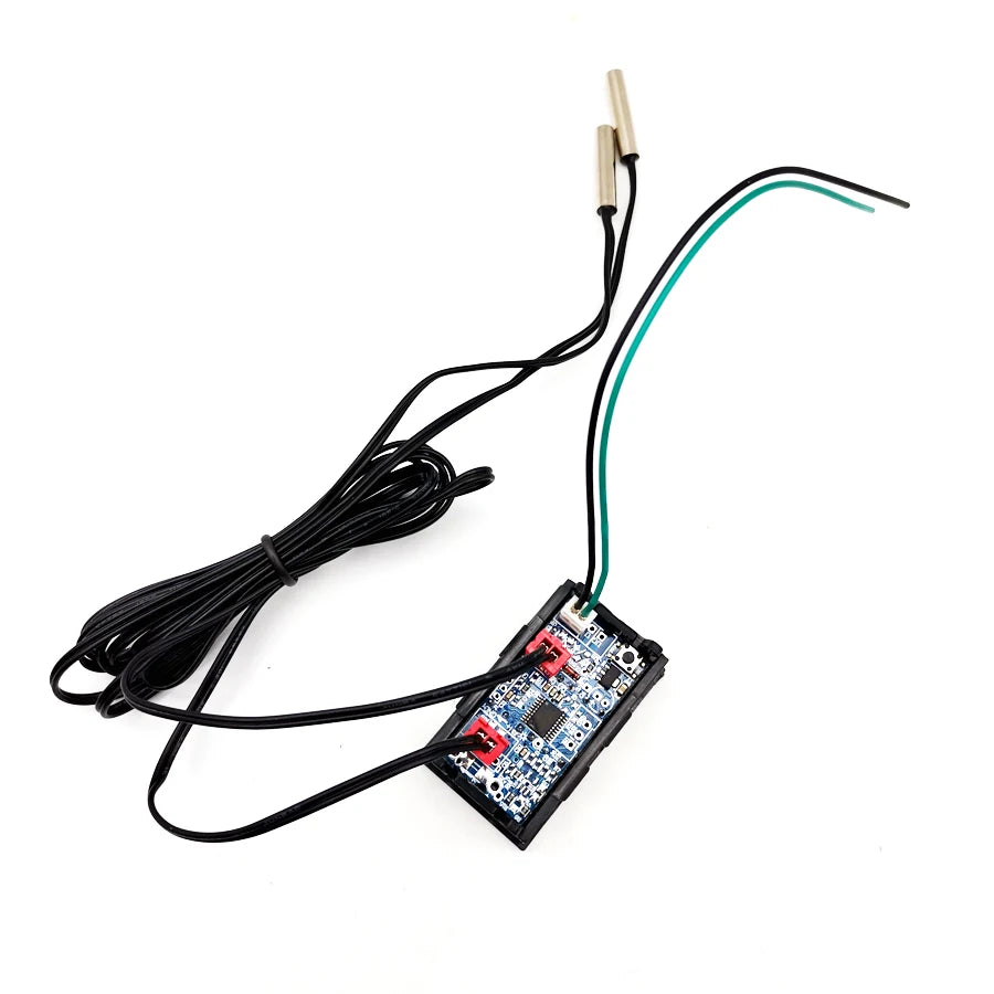 2-Way Temp Gauge Red+Blue LED Digital Display For Intercooler Supercharger