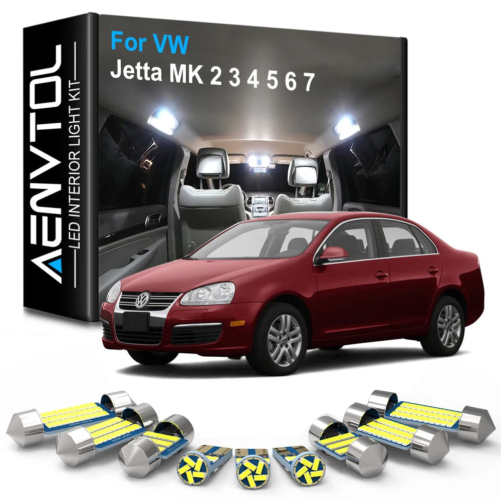 LED Interior Light Kit for Volkswagen VW Jetta 7 6 5 4 MK2 MK3 MK4 MK5 MK6 MK7 - Canbus Error-Free Bulbs | AUTOKITSHOP