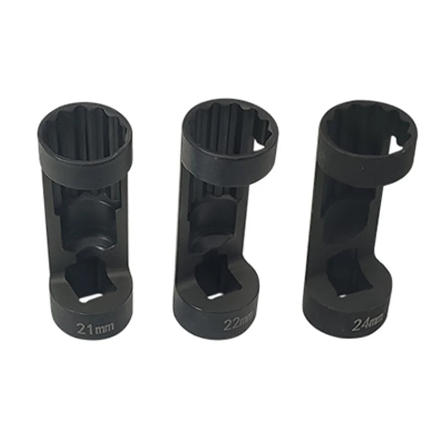 For Most European Vehicle 12 Point 18 19 21 22 24mm Nut Socket 1/2 Drive
