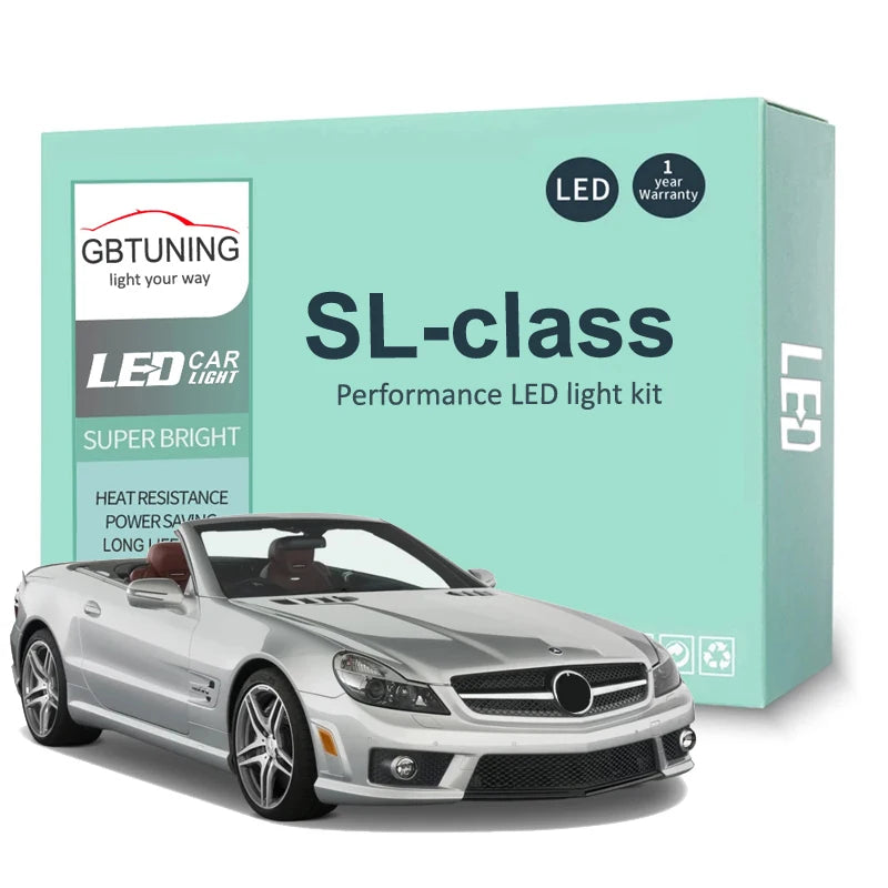 LED Interior Light Kit for Mercedes Benz SL-Class R129 R230 SL300 SL350 SL500 1992-2011 - Canbus Dome Map Door Trunk ...