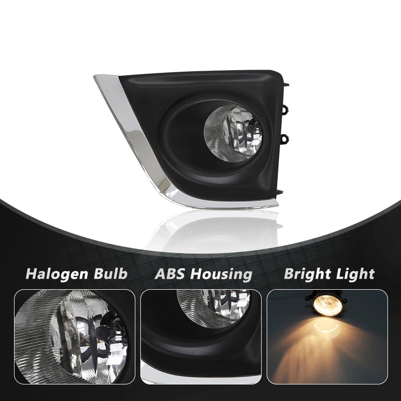 For Toyota Corolla Altis 2014 2015 2016 Fog Lights Lamp LED DRL Daytime Running Assembly W | AUTOKITSHOP