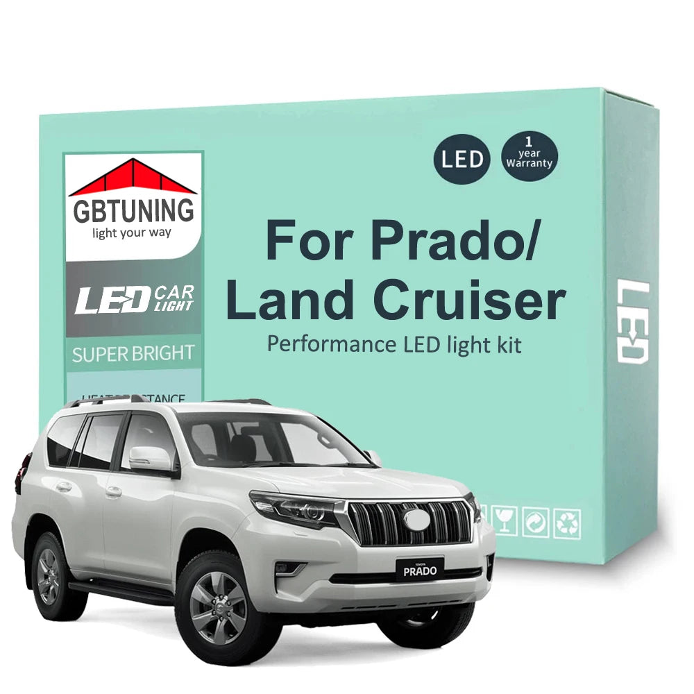 LED Interior Light Kit for Toyota Land Cruiser LC 60 70 80 100 200 Prado 90 120 150 LC60 LC70 LC80 LC90 LC100 LC120 L...