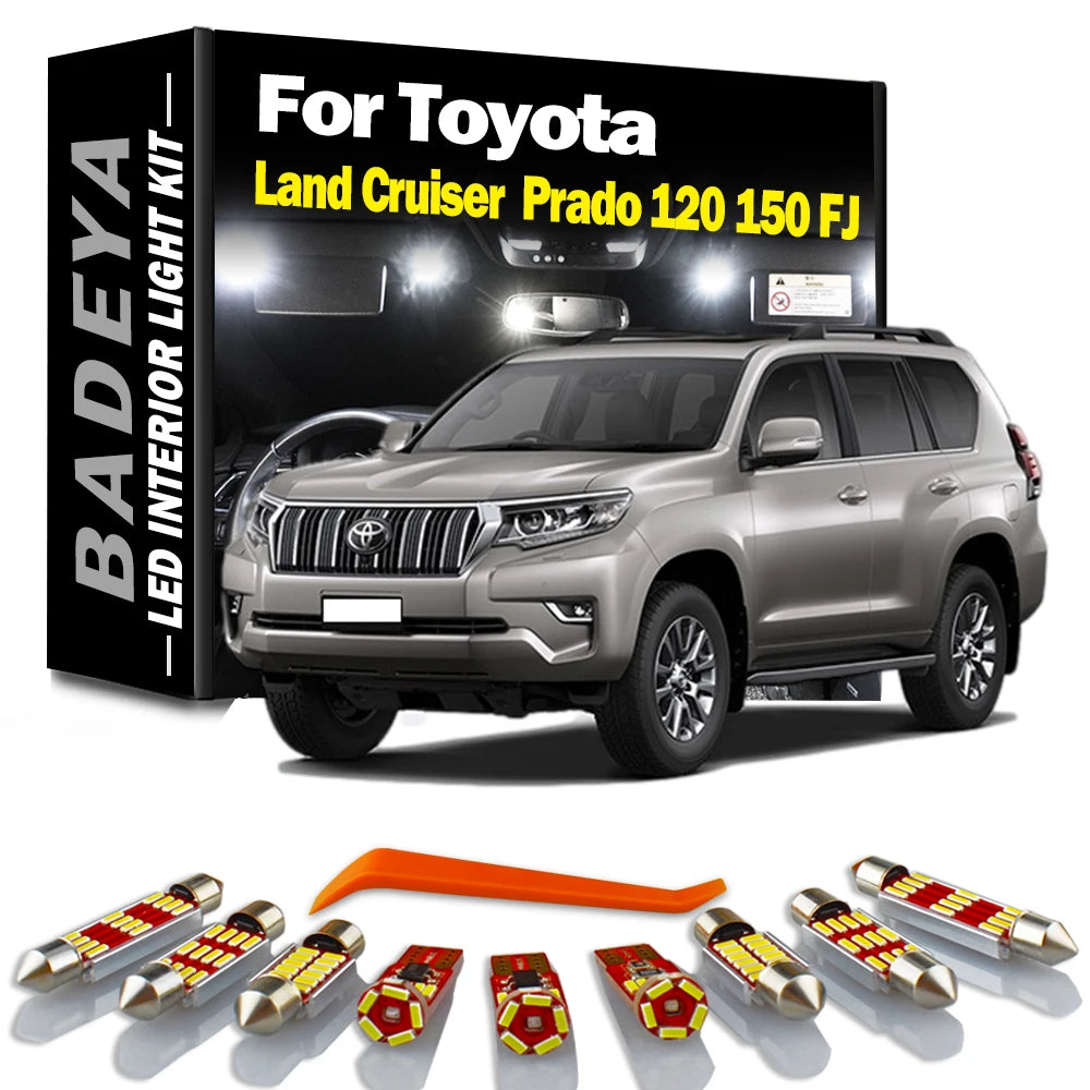 BADEYA Canbus For Toyota Land Cruiser 80 100 200 Prado 120 150 FJ LED Interior Light Kit M