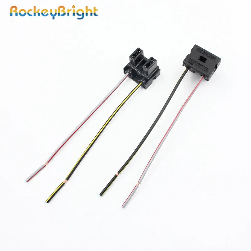 2X H7 Headlight Bulb Socket Outlet Ceramic Lamp Base Car Connector Plug Socket HID H7 Cabl