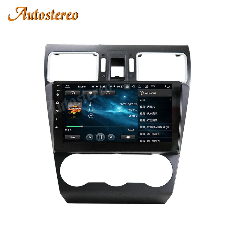 Carplay For Subaru Forester 2015-2018 Android 14 Car GPS Navigation Multimedia Player Head