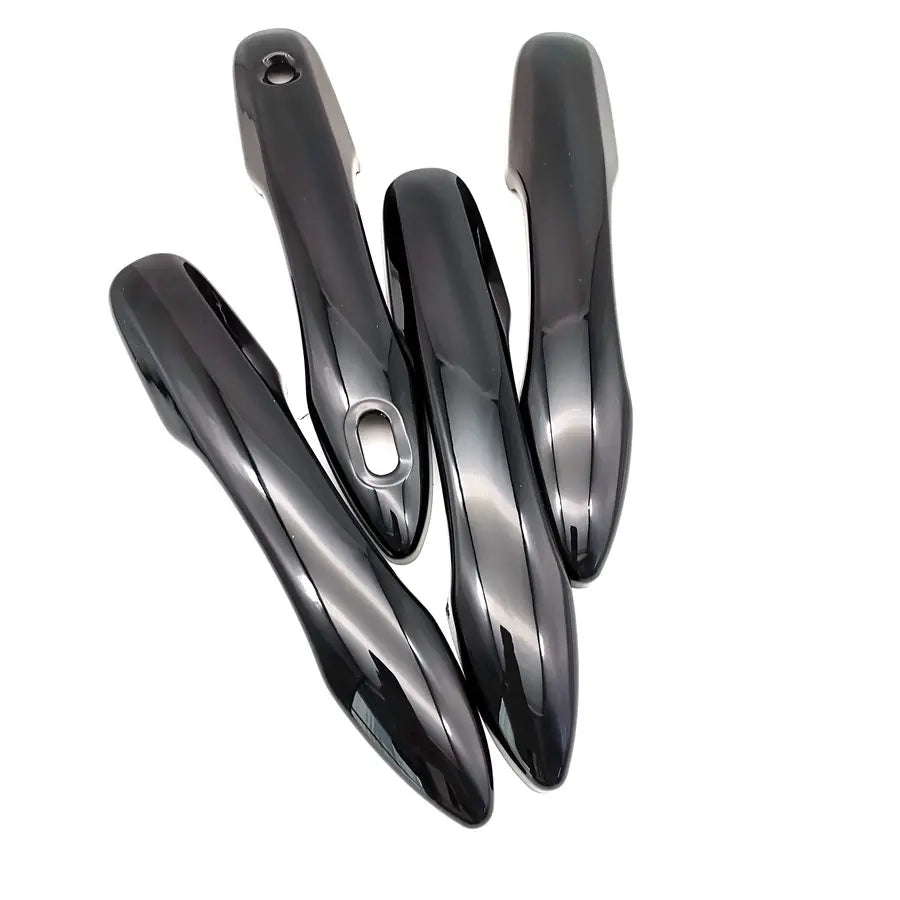 Side Door Handle Cover Trim ABS Gloss Black For 2018-2019 Toyota Camry XV70
