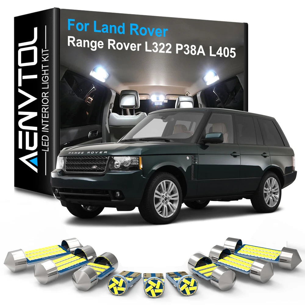 LED Interior Light Kit for Land Rover Range Rover L322 P38A P36 1970-2006 - Canbus Dome Map Door Trunk Bulbs | AUTOKI...
