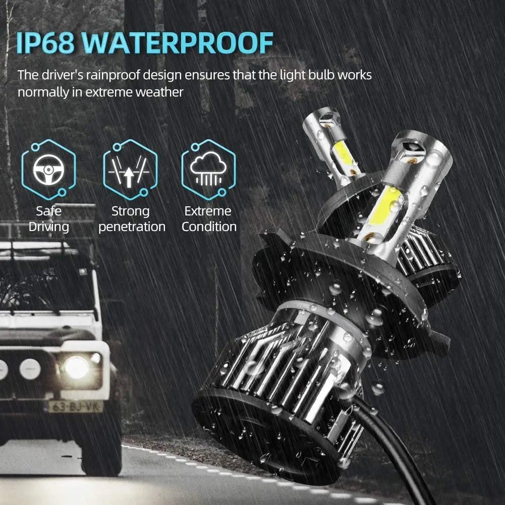 roadsun Car Lights H4 LED H7 H8 H11 LED Lamp for Auto Headlight H1 H3 H13 9004 9007 9005 H