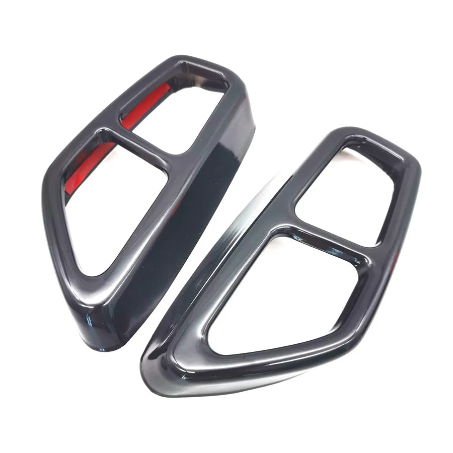 For 2017-2018 BMW 5 Series G30 G31 Rear Dual Exhaust Pipe Muffler Tip Cover Trim