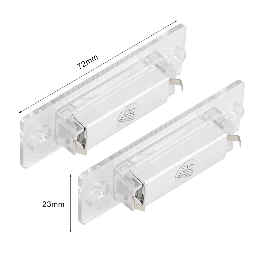 LED License Number Plate Light, 6500K White Auto Number Plate Lamp Fit For VW Caddy Golf P
