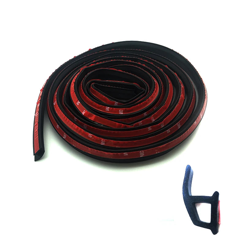Car Window Door Rubber Seal Weather Strip 4M P-shape Hollow Weatherstrip