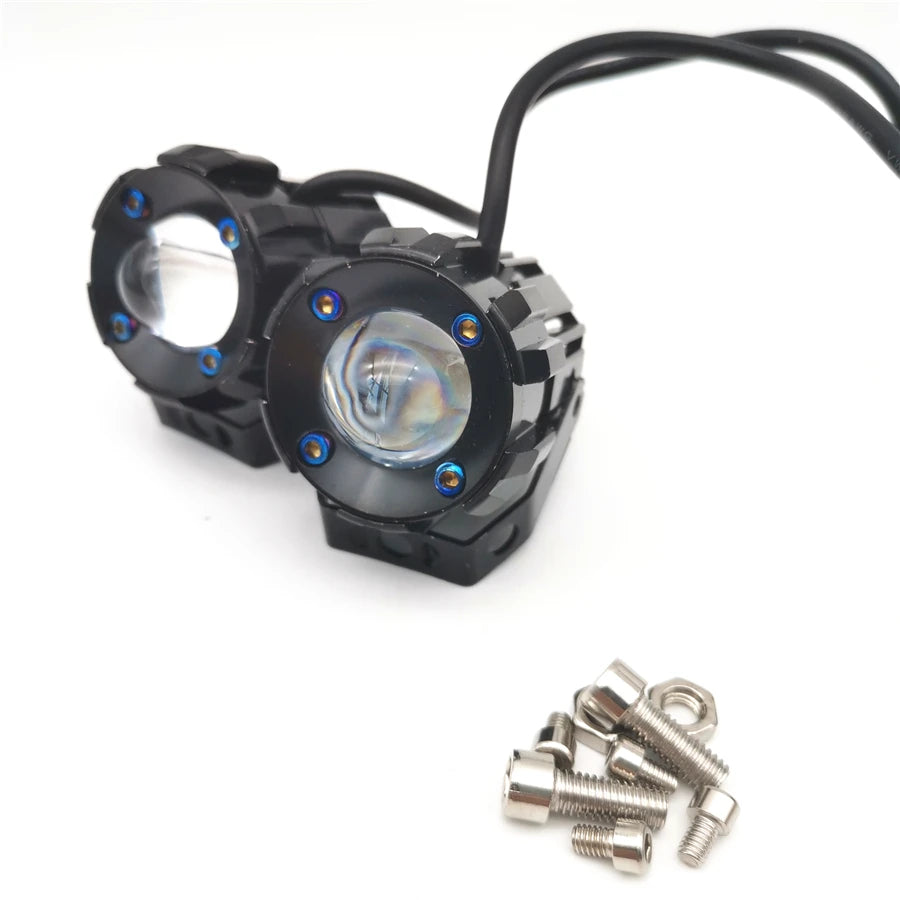Motorcycle Scooter LED Headlight Spot Fog Lights Driving Lamps 2PIECES 30W