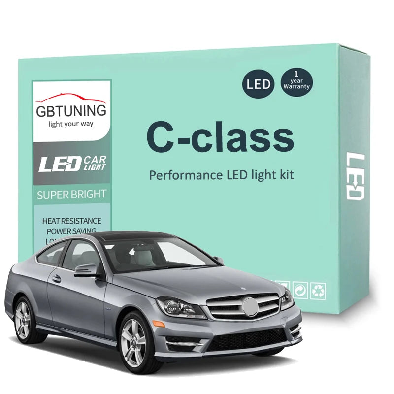 LED Interior Light Kit for Mercedes Benz C-Class W202 S202 W203 S203 W204 C204 S204 W205 Car Reading Dome Trunk Lamp ...