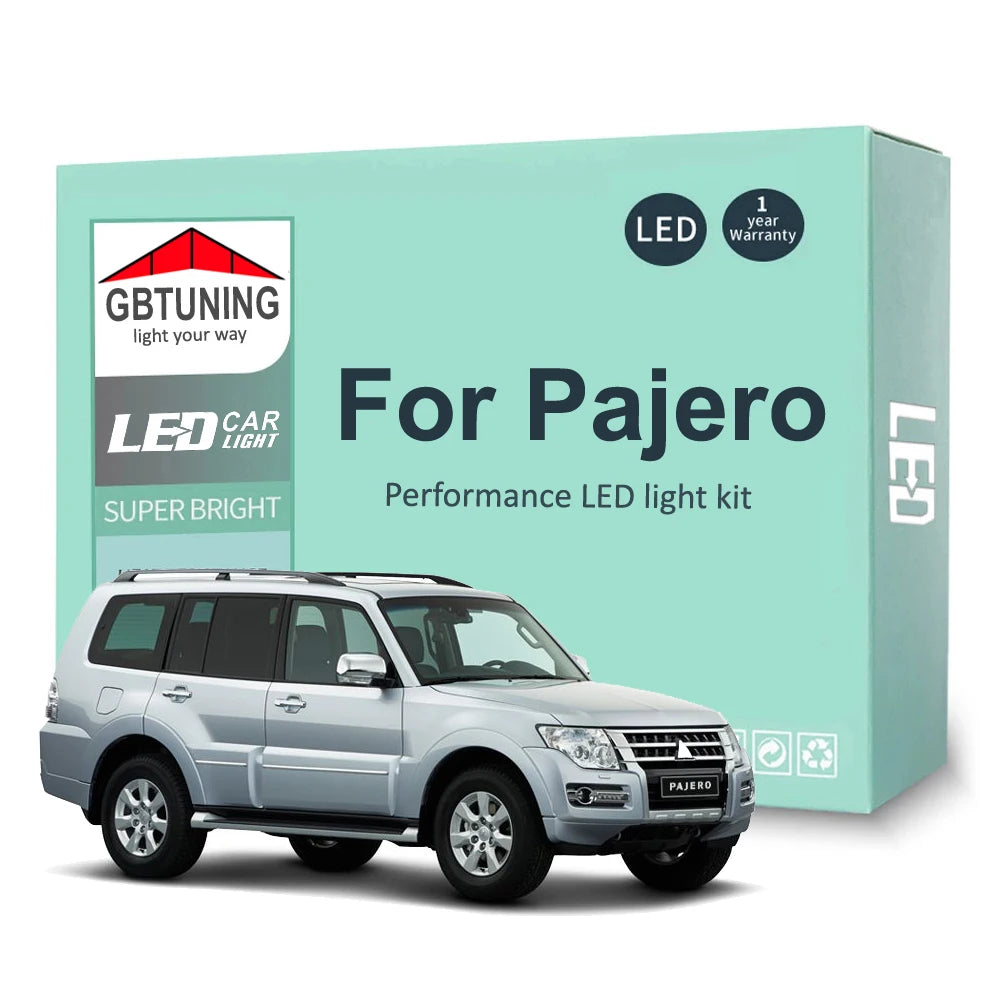 LED Interior Light Kit for Mitsubishi Pajero Shogun Montero And Sport 1 2 3 4 MK1 MK2 MK3 Mk4 1990-2021 - Canbus Dome...