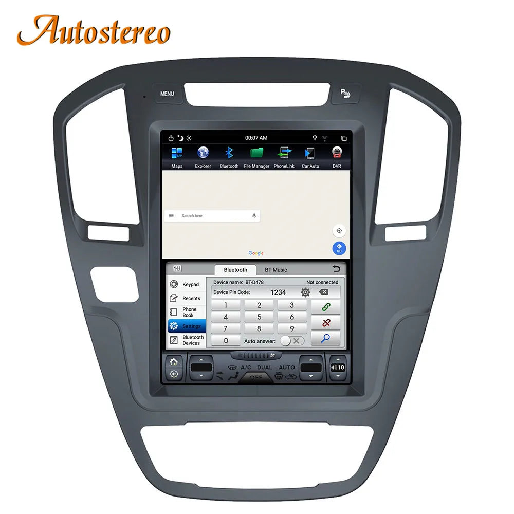 Carplay Android 13 Screen For Buick Regal 2008-2013 Tesla Style Car Multimedia Player Auto