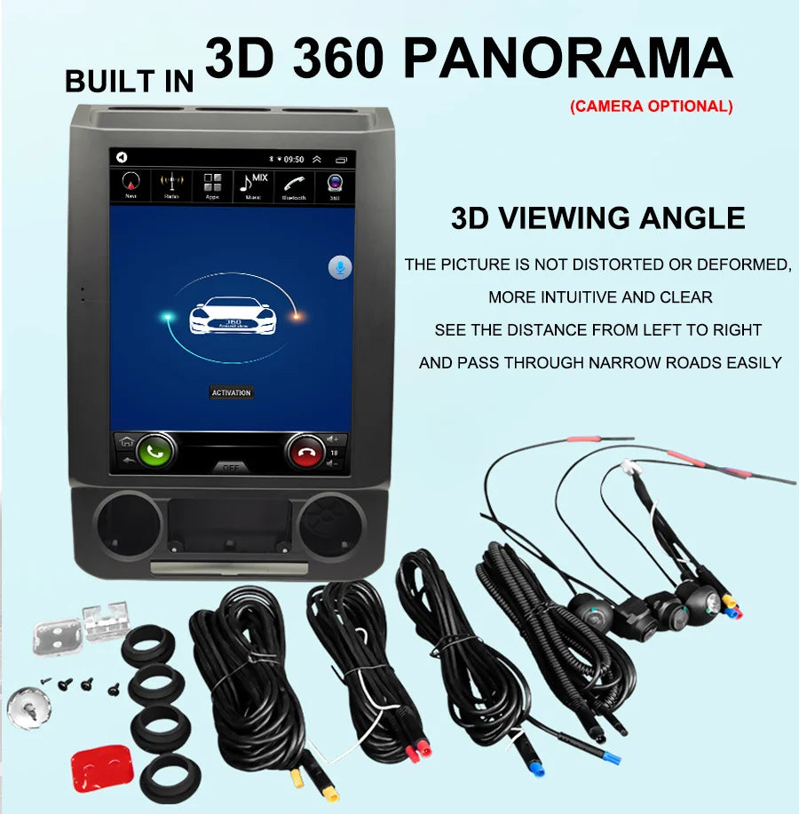 12.1“ Touch Screen Car Radio For Ford Raptor F150 F250 F350 F450 F650 2015 - 2019 Android