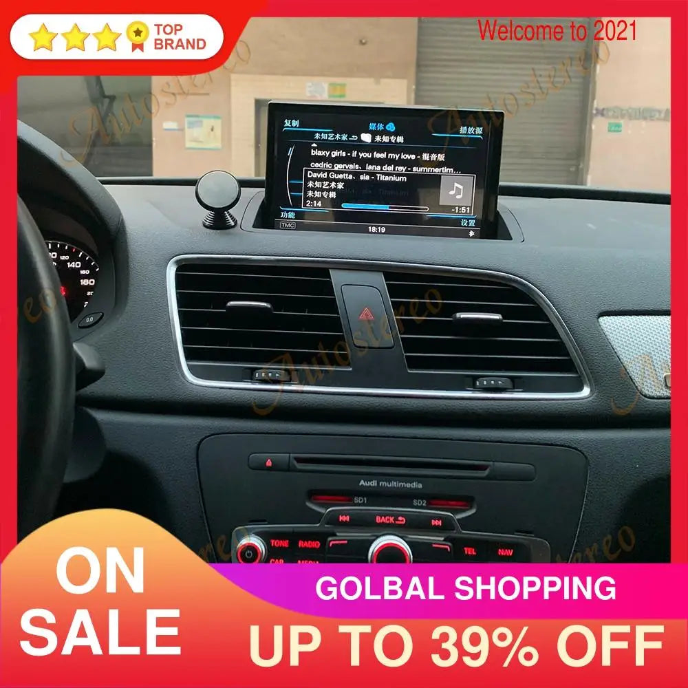 Android 14 Carplay For Audi Q3 2012-2019 Car Radio Car GPS Navigation Radio Tape Multimedi