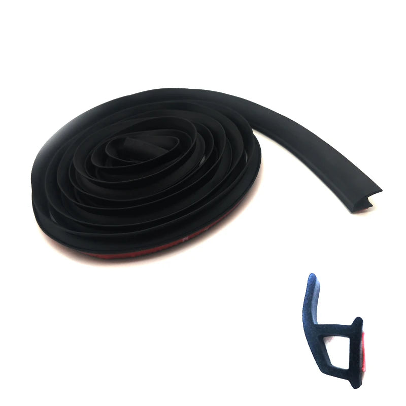 Car Window Door Rubber Seal Weather Strip 4M P-shape Hollow Weatherstrip