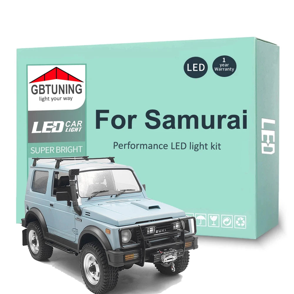 8-Piece LED Interior Light Kit for Suzuki Samurai SJ413 1985-1990 - Canbus Dome Map Door Trunk Bulbs | AUTOKITSHOP