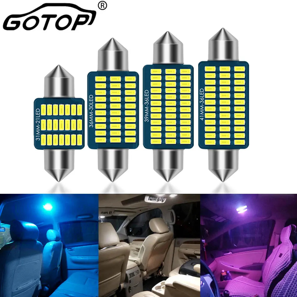 C5W LED C10W Canbus Festoon 31mm 36mm 39mm 41mm Canbus Interior Reading Light 24SMD 3014 C