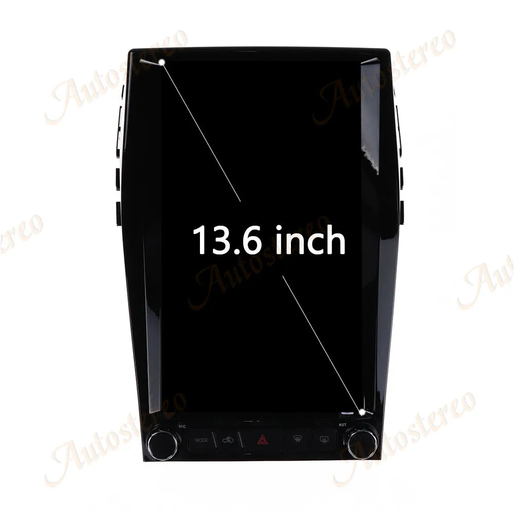 Carplay Android 13 13.6 Inch Car GPS Navigation For Ford EDGE 2015-2021 Tesla Style Head U