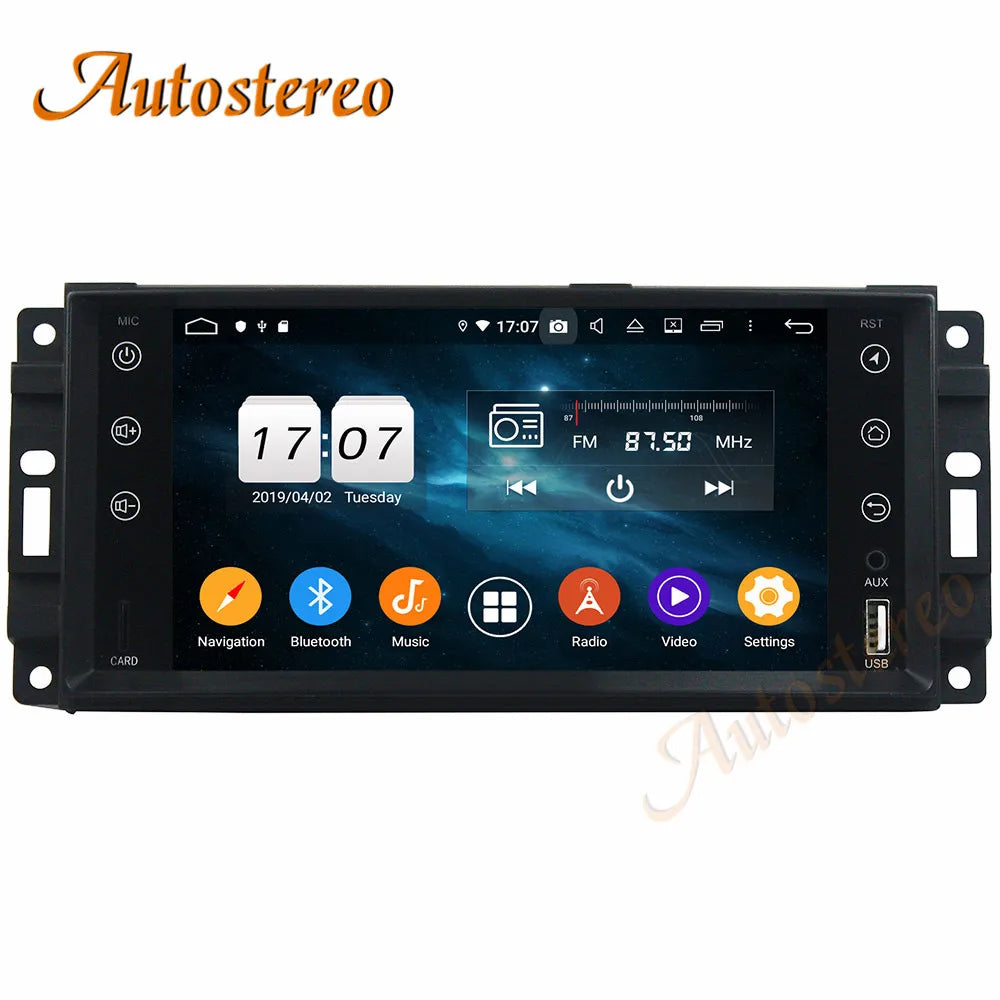 Car DVD Player DSP Android 13 8+256GB Multimedia Player GPS Navigation For Jeep Compass Wr