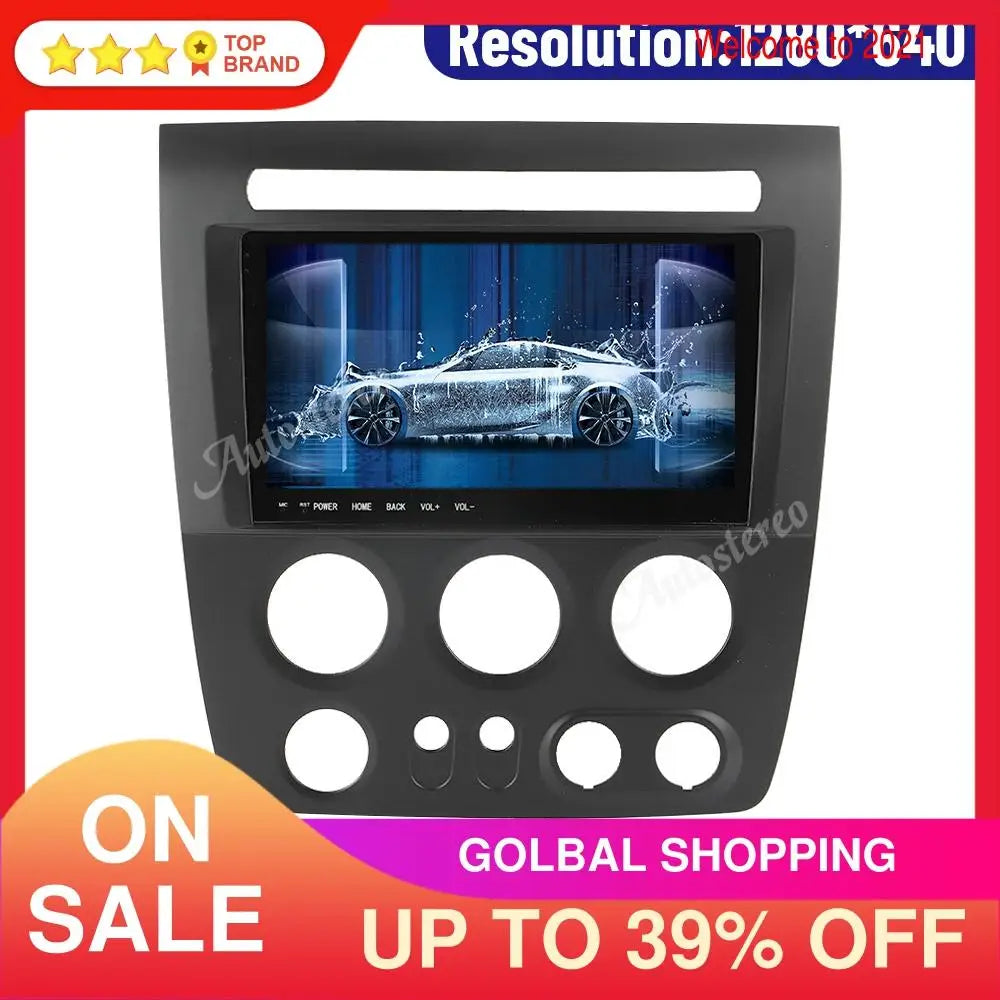 Carplay Android 14 Car Multimedia Player For Hummer H3 2005-2010 Car GPS Navigation Head U