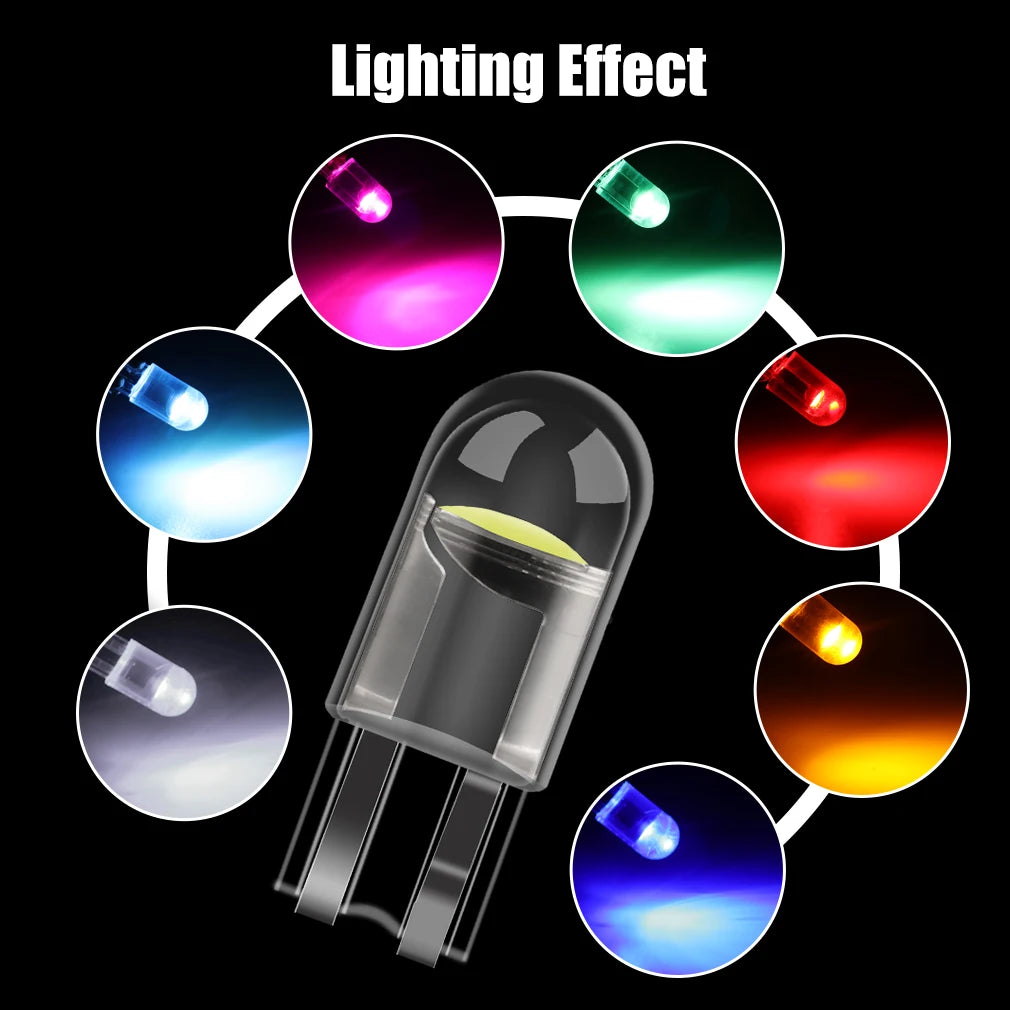 10-Piece LED Interior Light Kit for WY5W W5W T10 - Canbus Error-Free Interior Bulbs