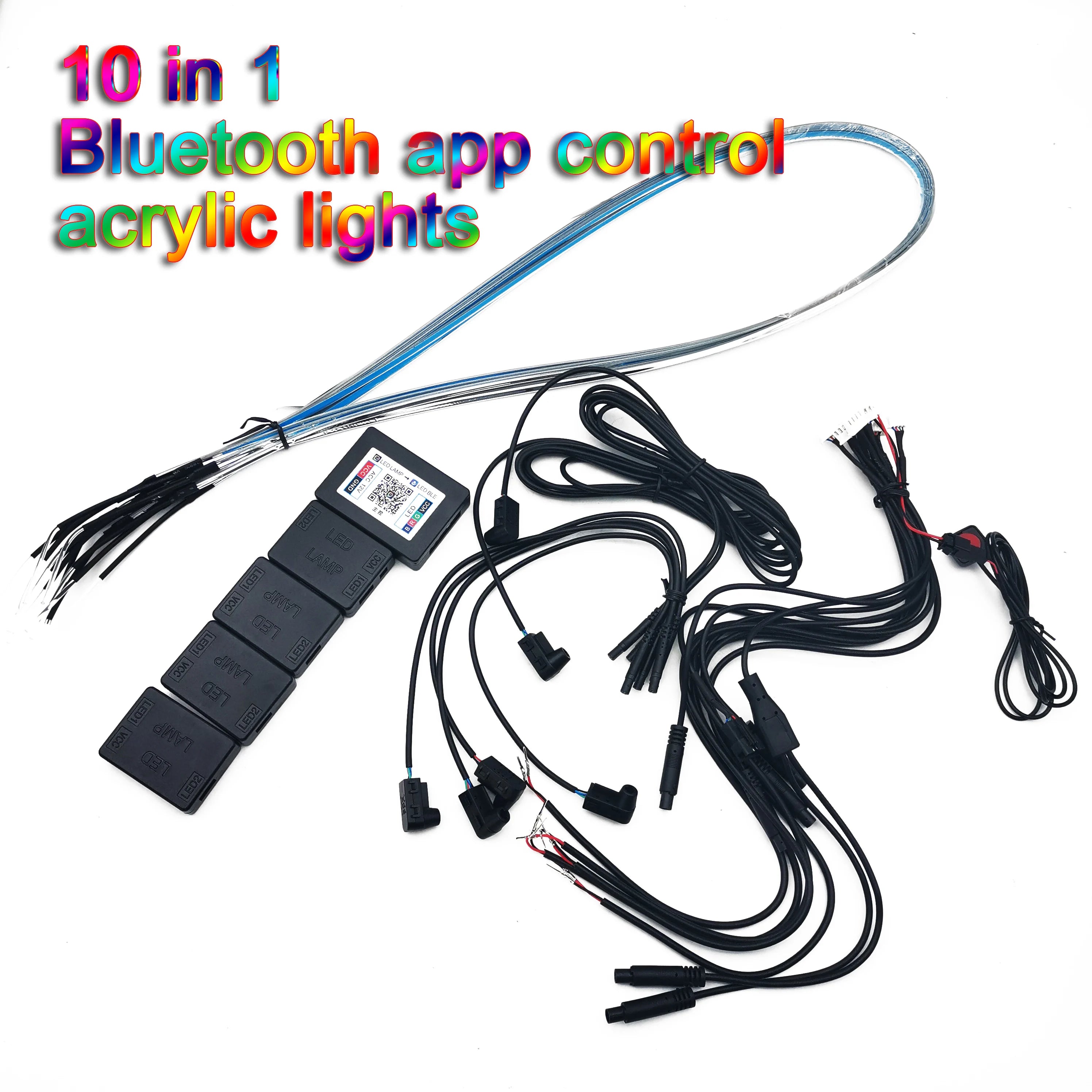 1 RGB - Ambient Light - App Control - Car Interior Lighting