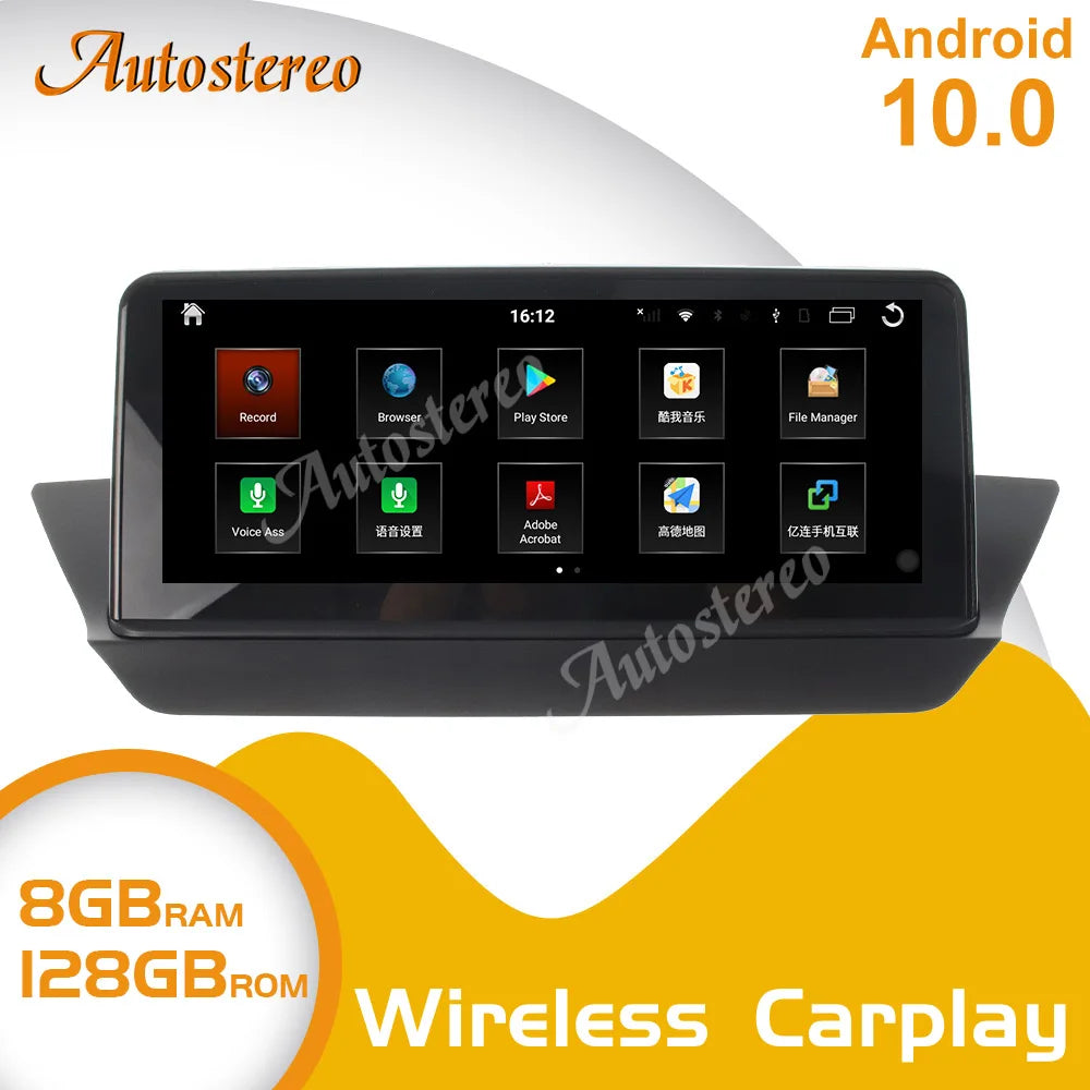 Qualcomm Android 13 Carplay For BMW X1 E84 2009-2015 Car GPS Navigation Auto Stereo Radio
