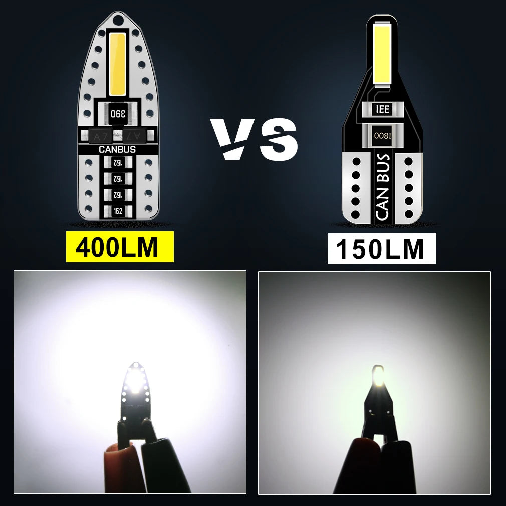 T10 W5W Canbus No Error 168 194 LED Bulb 6000K White Car Interior Lights 7020 Chips Auto C