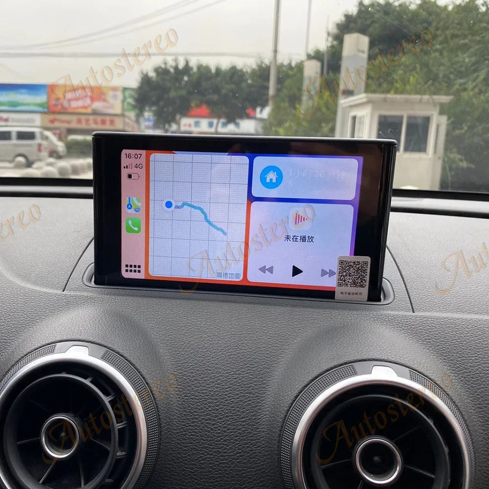 Carplay For Audi A3 2014-2019 Android 14 Car GPS Navigation Multimedia Player Car Auto Ste