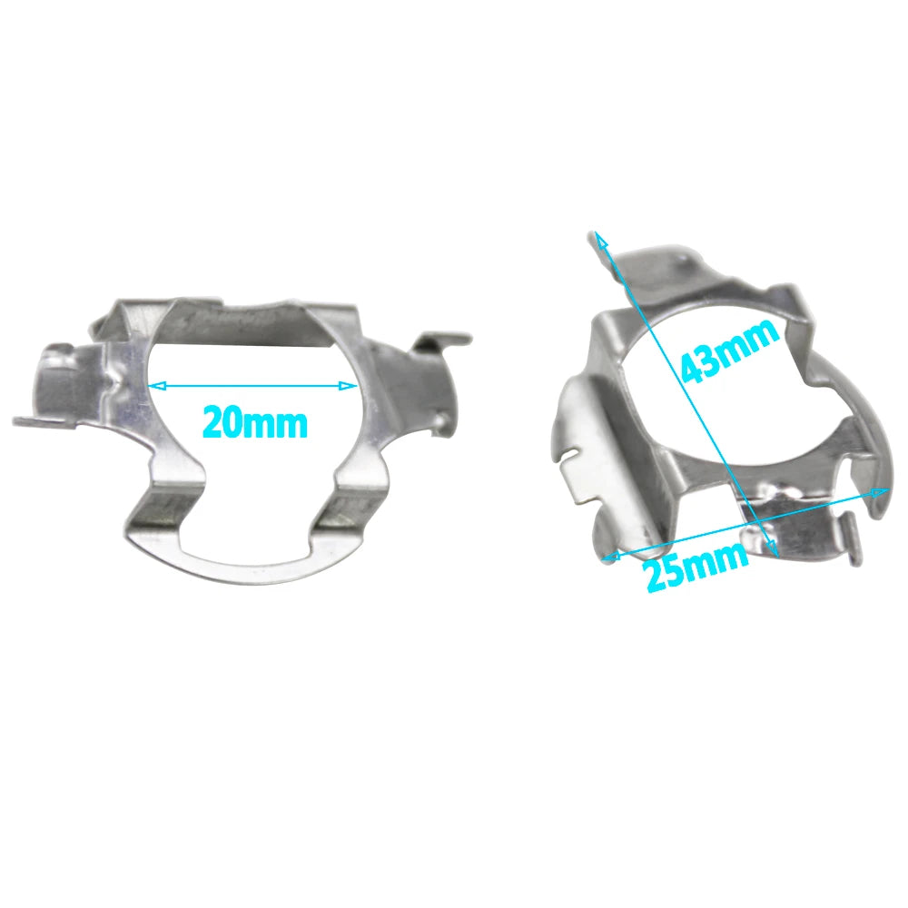 roadsun 2Pcs H7 LED Headlight Bulb Base Holder Adapter Socket Retainer Bulb Bracket Stand