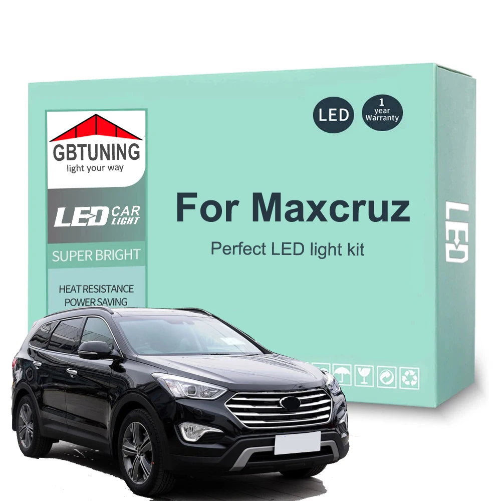 12-Piece LED Interior Light Kit for Hyundai Grand Santa Fe Santafe XL Maxcruz - Canbus Error-Free Bulbs | AUTOKITSHOP