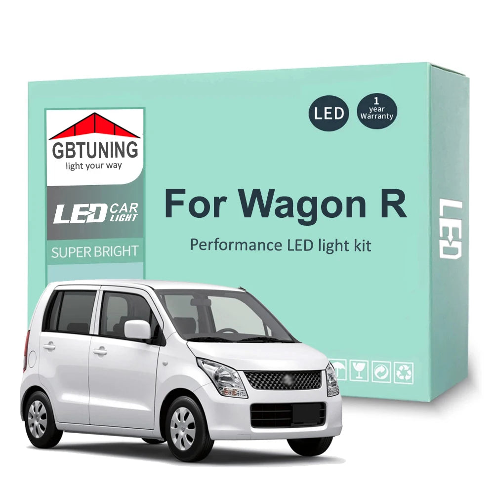 LED Interior Light Kit for Suzuki Wagon R R+ 1997-2010 - Canbus Dome Map Door Trunk Bulbs | AUTOKITSHOP
